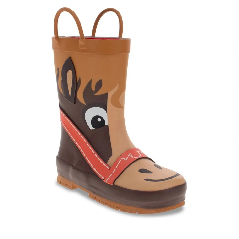 NWT•Western Chief Hayden Horse Kids’ Waterproof Rain Boots | Size 3